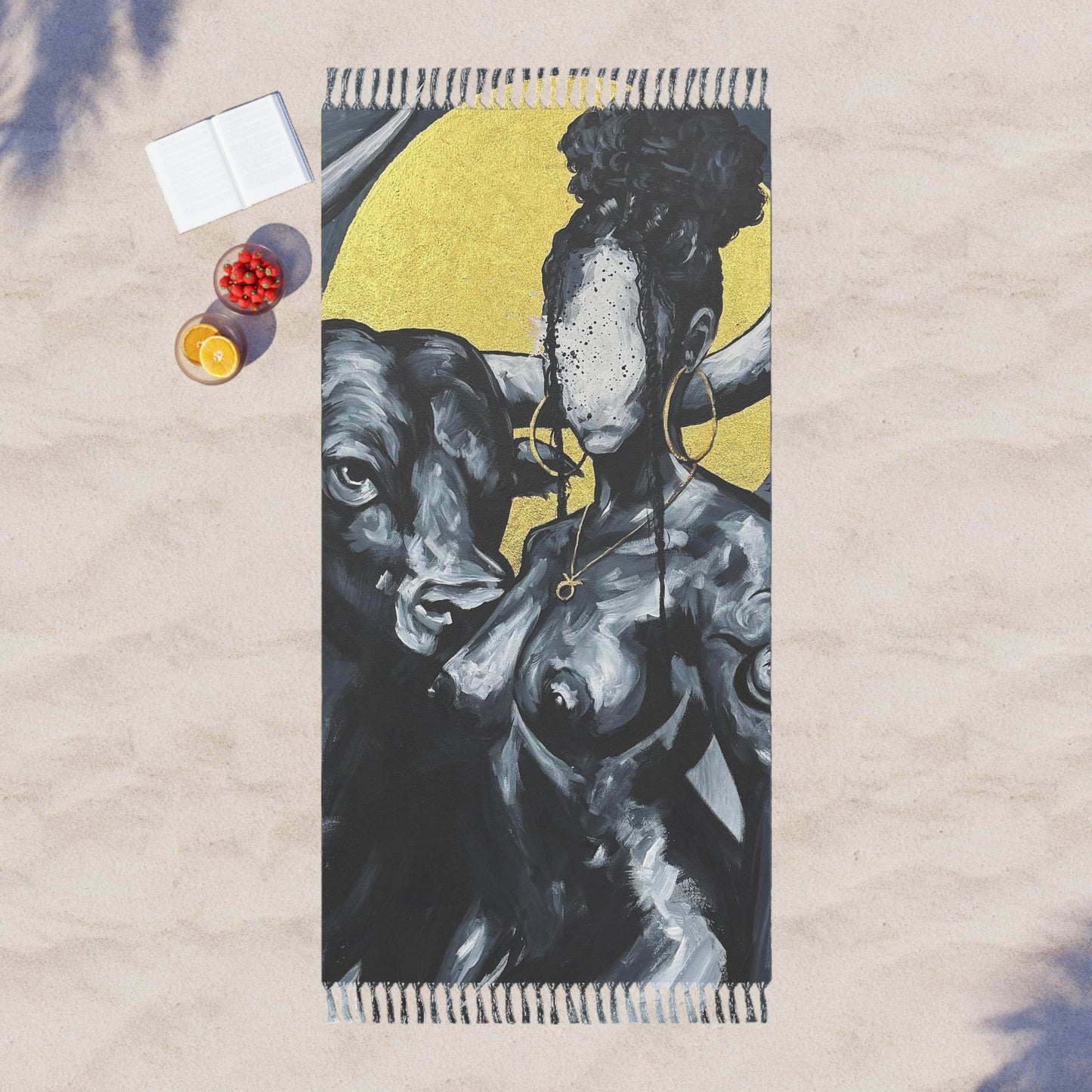 Naturally Taurus Boho Beach Towel