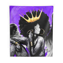 Naturally Queen VI PURPLE Indoor Wall Tapestries