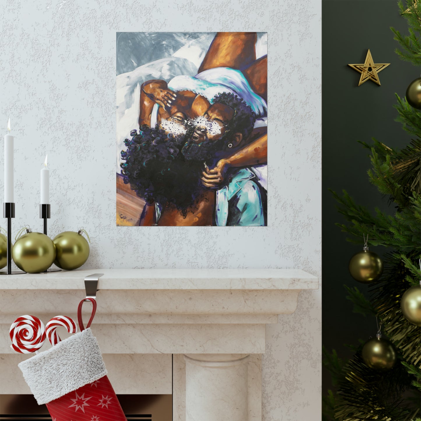 Naturally Black Love XII Matte Vertical Posters