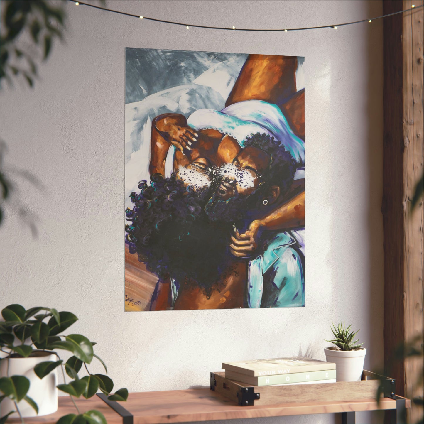 Naturally Black Love XII Matte Vertical Posters