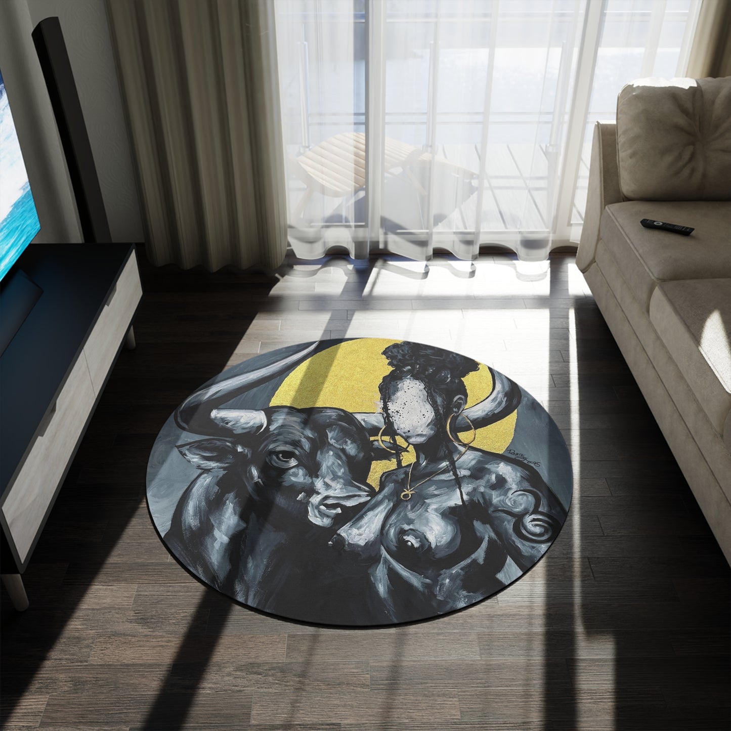 Naturally Taurus Round Rug