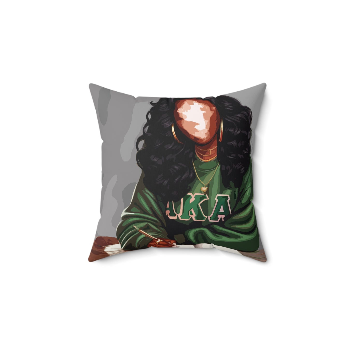 Naturally Divine AKA II Spun Polyester Square Pillow