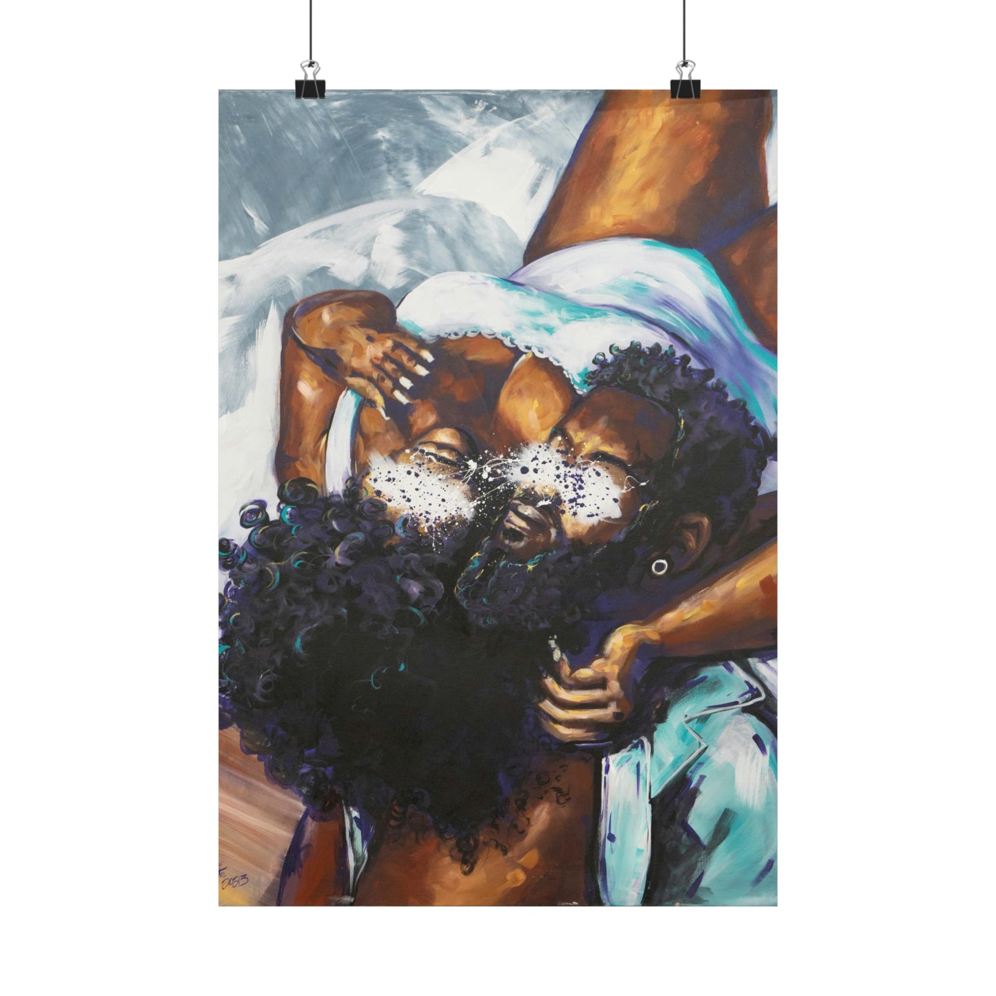 Naturally Black Love XII Matte Vertical Posters