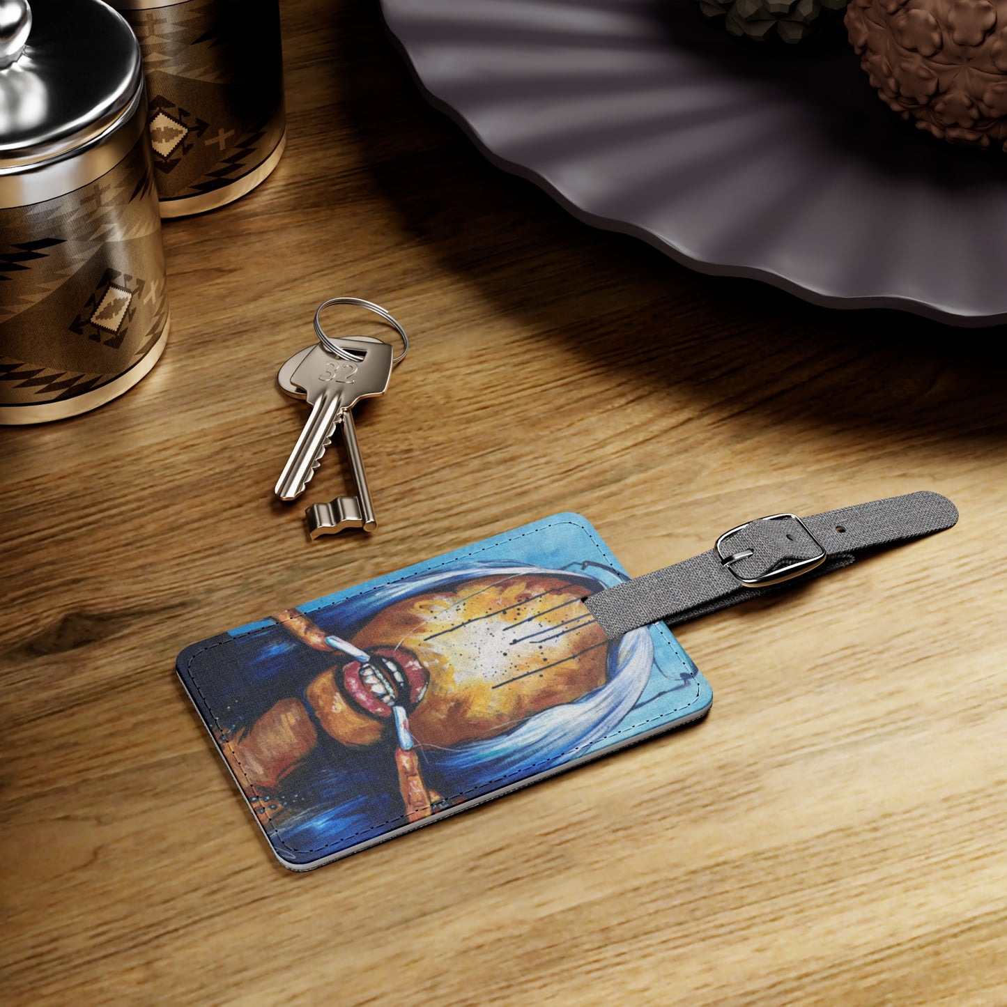 Naturally Anycia Luggage Tag, Rectangle