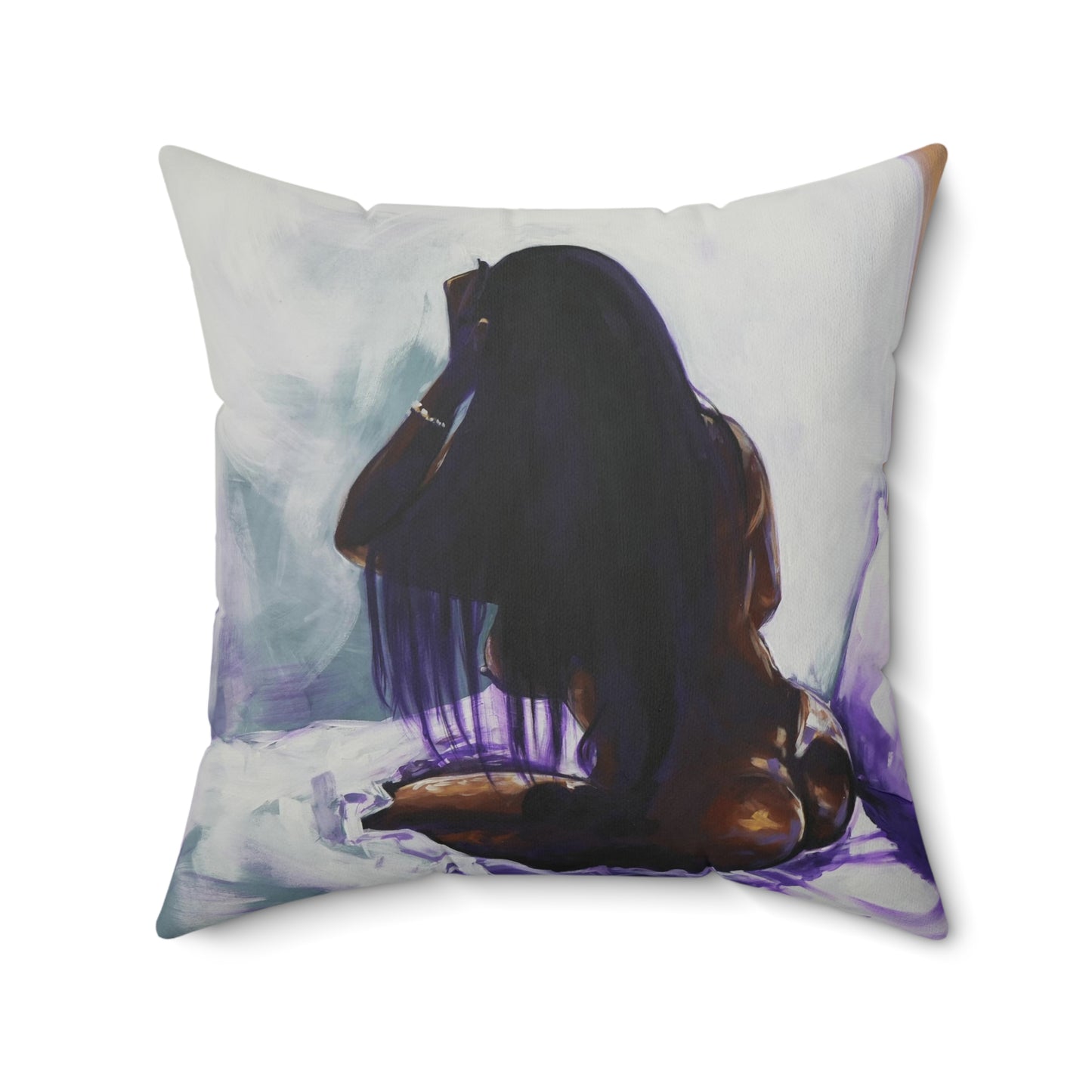 Naturally Ashlynn Faux Suede Square Pillow