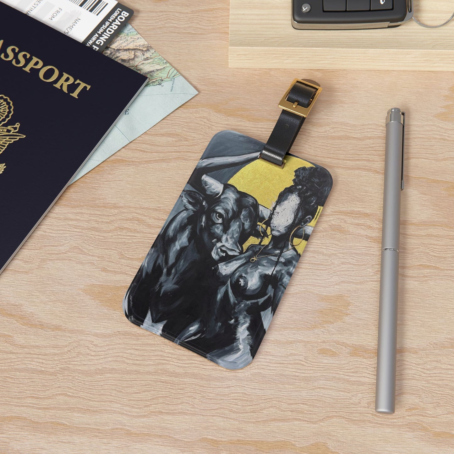 Naturally Taurus Luggage Tag
