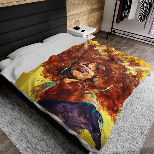 Naturally Karina Velveteen Plush Blanket