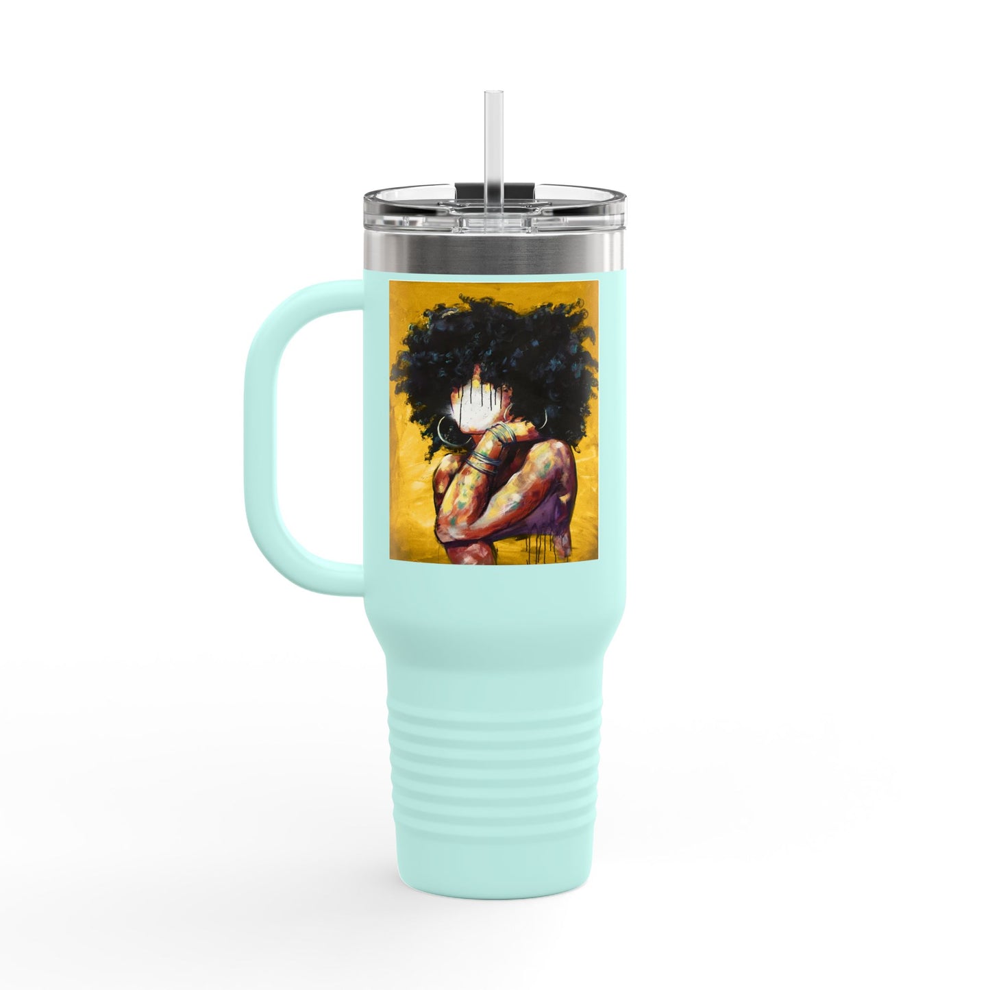 Naturally II GOLD Insulated Travel Mug - 40oz, Perfect for Coffee Lovers & Gifting