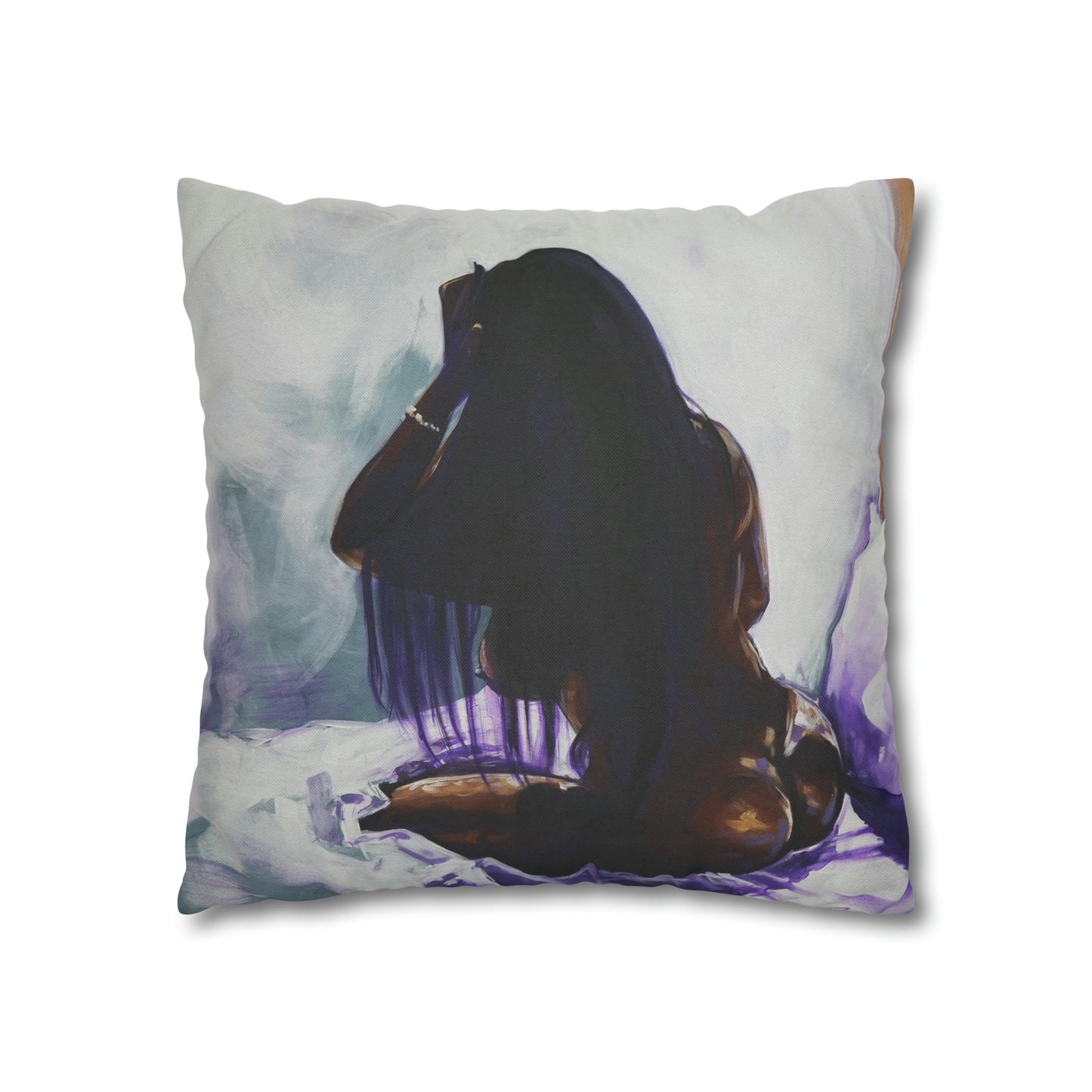 Naturally Ashlynn Spun Polyester Square Pillow Case