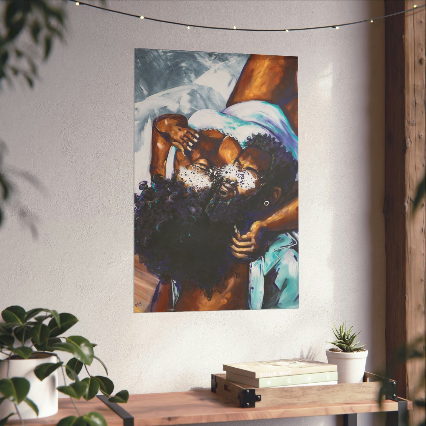 Naturally Black Love XII Matte Vertical Posters
