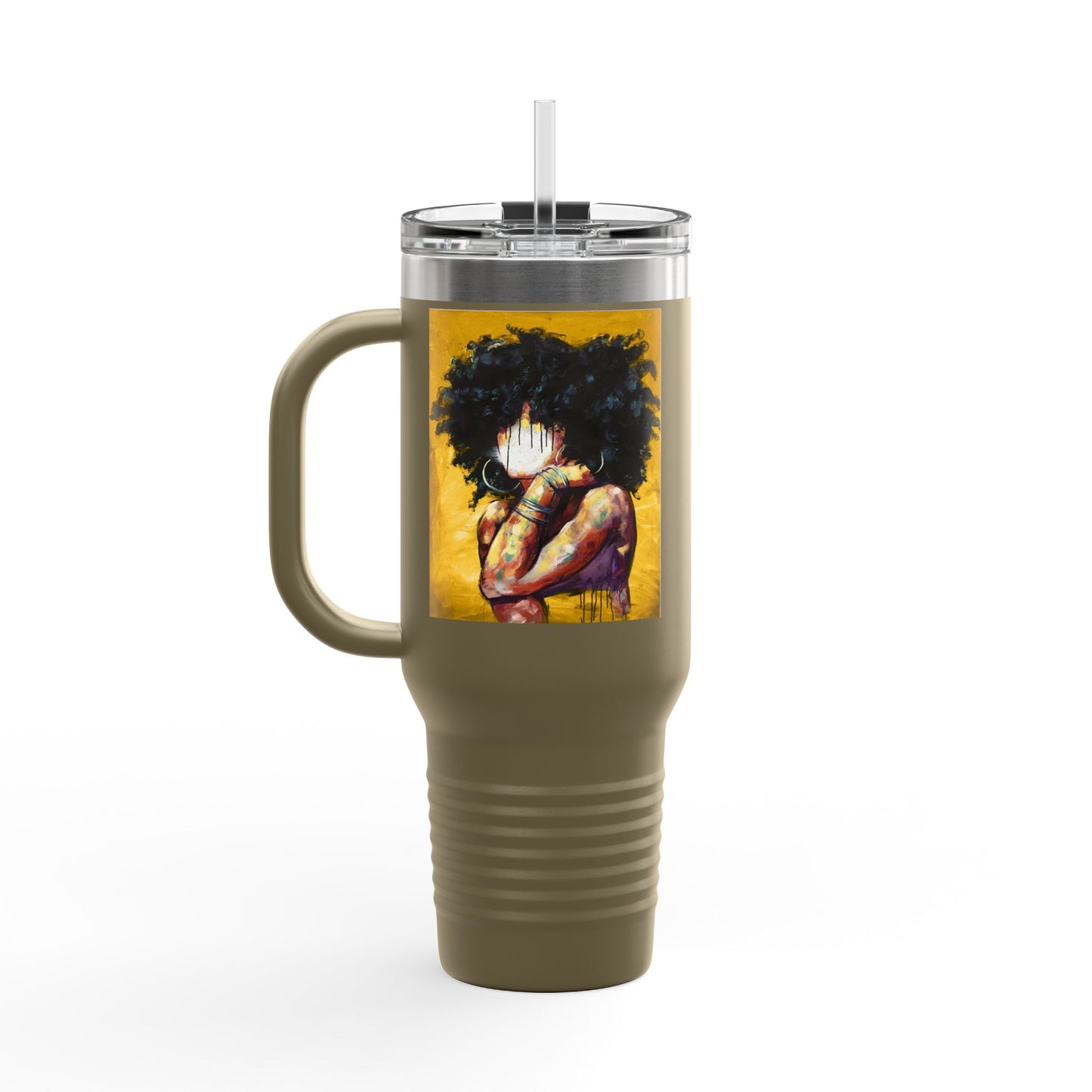 Naturally II GOLD Insulated Travel Mug - 40oz, Perfect for Coffee Lovers & Gifting