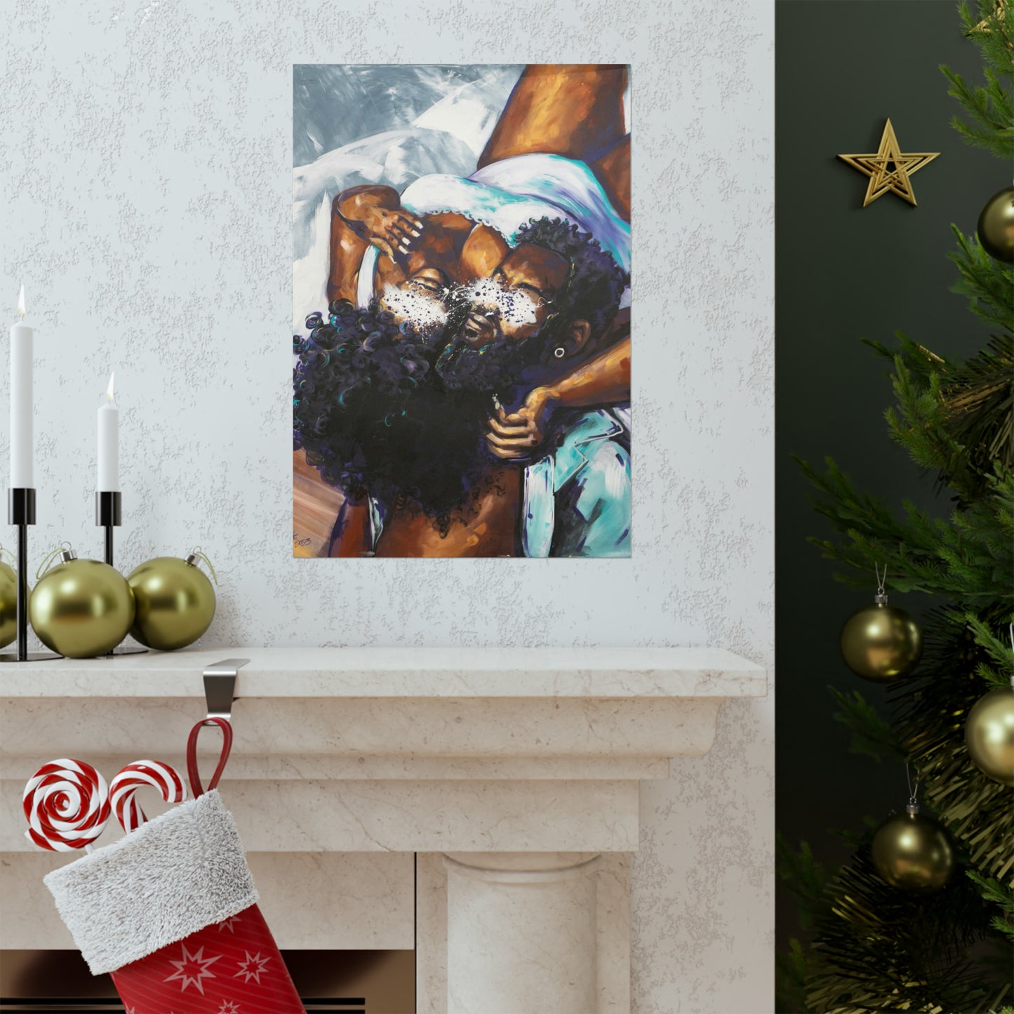 Naturally Black Love XII Matte Vertical Posters