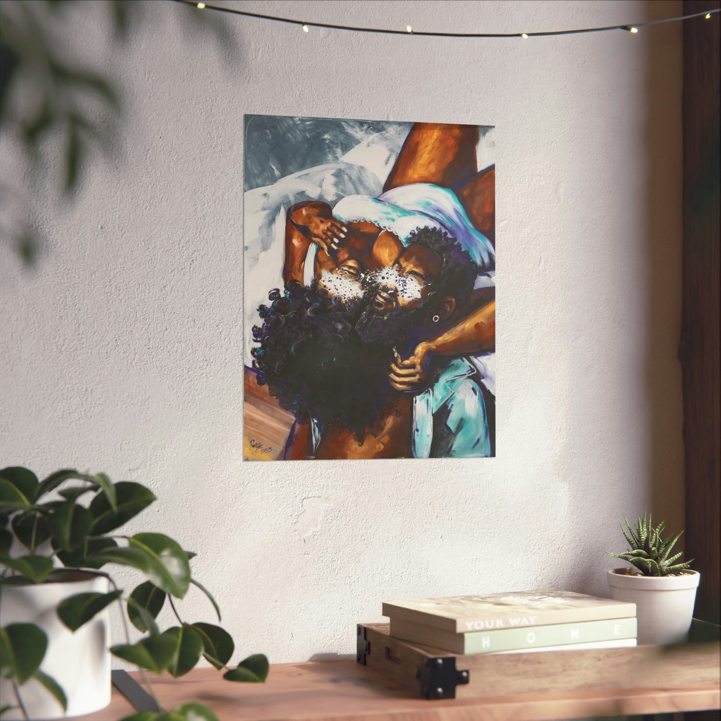 Naturally Black Love XII Matte Vertical Posters