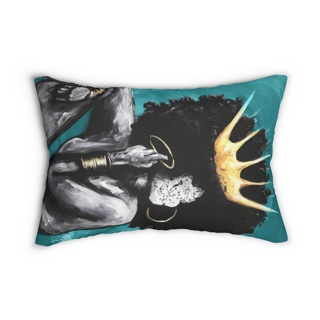Naturally Queen VI TEAL Lumbar Pillow