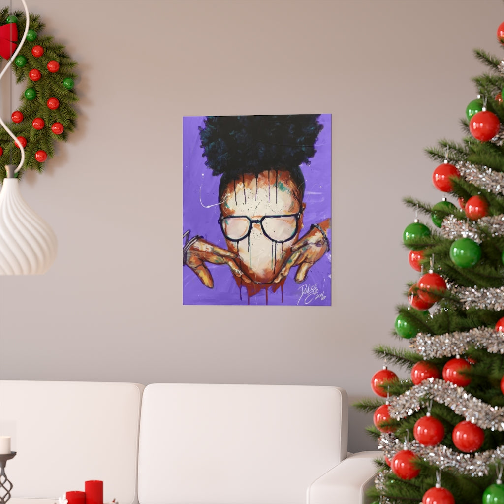 Naturally VIII Premium PURPLE Matte vertical posters