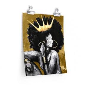 Naturally Queen VI GOLD Premium Matte vertical posters
