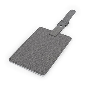 Naturally VIII Saffiano Polyester Luggage Tag, Rectangle