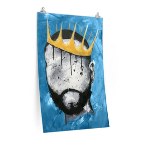 Naturally King BLUE Premium Matte vertical posters