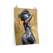 Naturally Nude V GOLD Premium Matte vertical posters