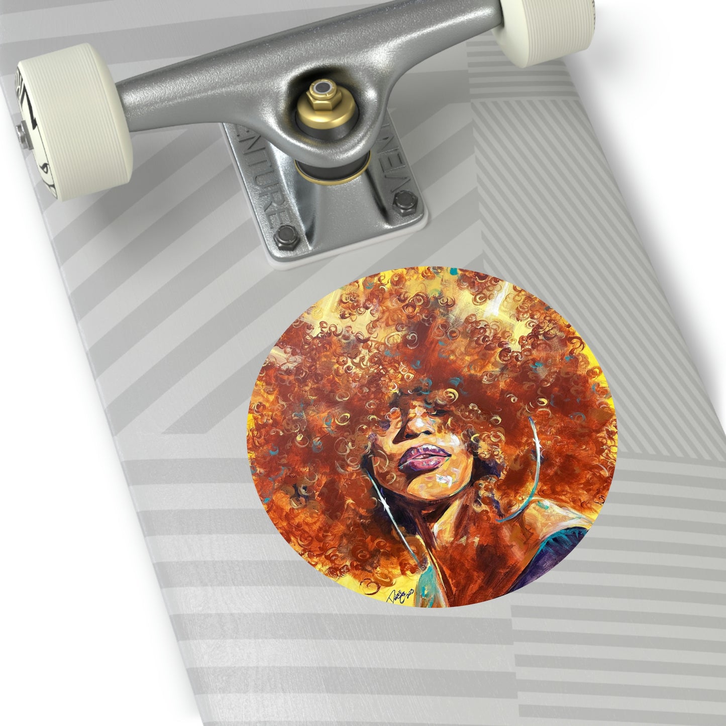 Naturally Karina Round Vinyl Stickers