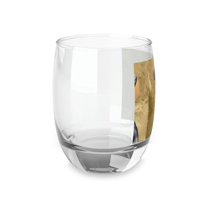 Naturally Nude V GOLD Whiskey Glass
