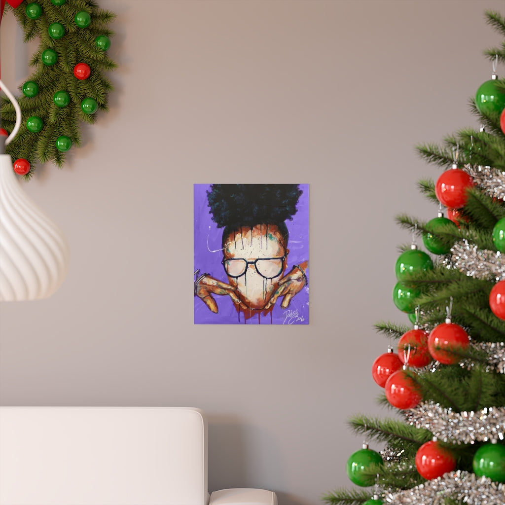 Naturally VIII Premium PURPLE Matte vertical posters