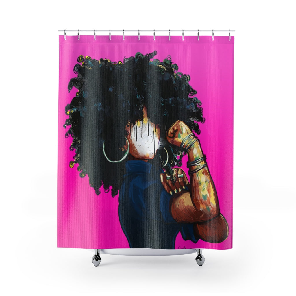 Naturally the Riveter PINK Shower Curtains