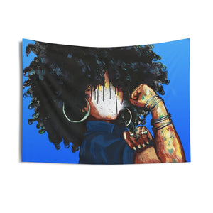Naturally the Riveter BLUE Indoor Wall Tapestries