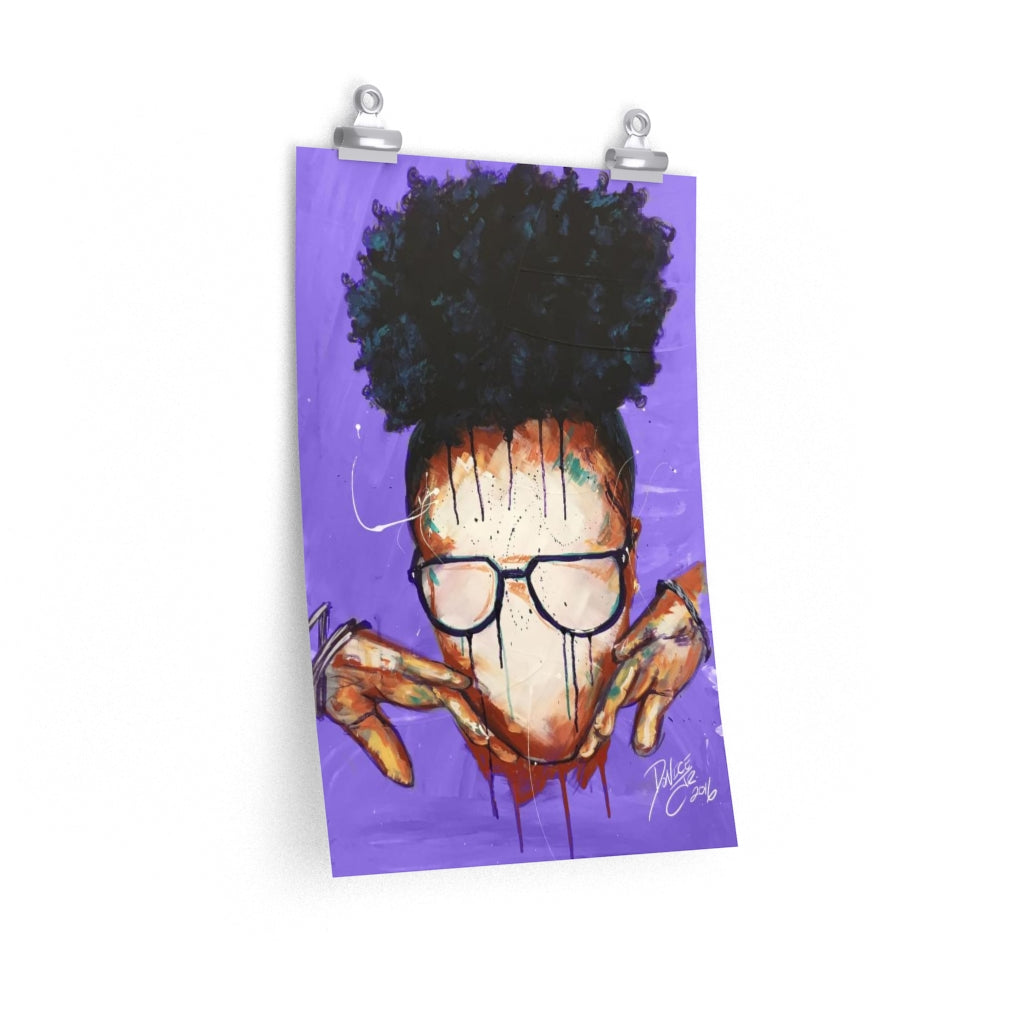 Naturally VIII Premium PURPLE Matte vertical posters