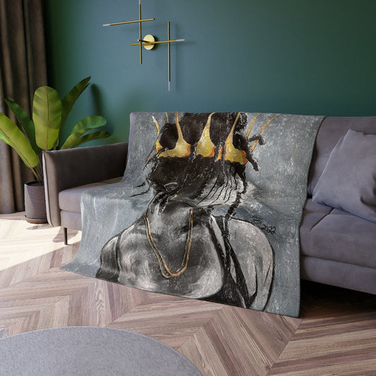 Naturally Queen XXIV Crushed Velvet Blanket