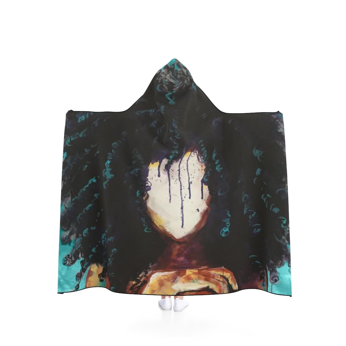Naturally I TEAL Hooded Blanket
