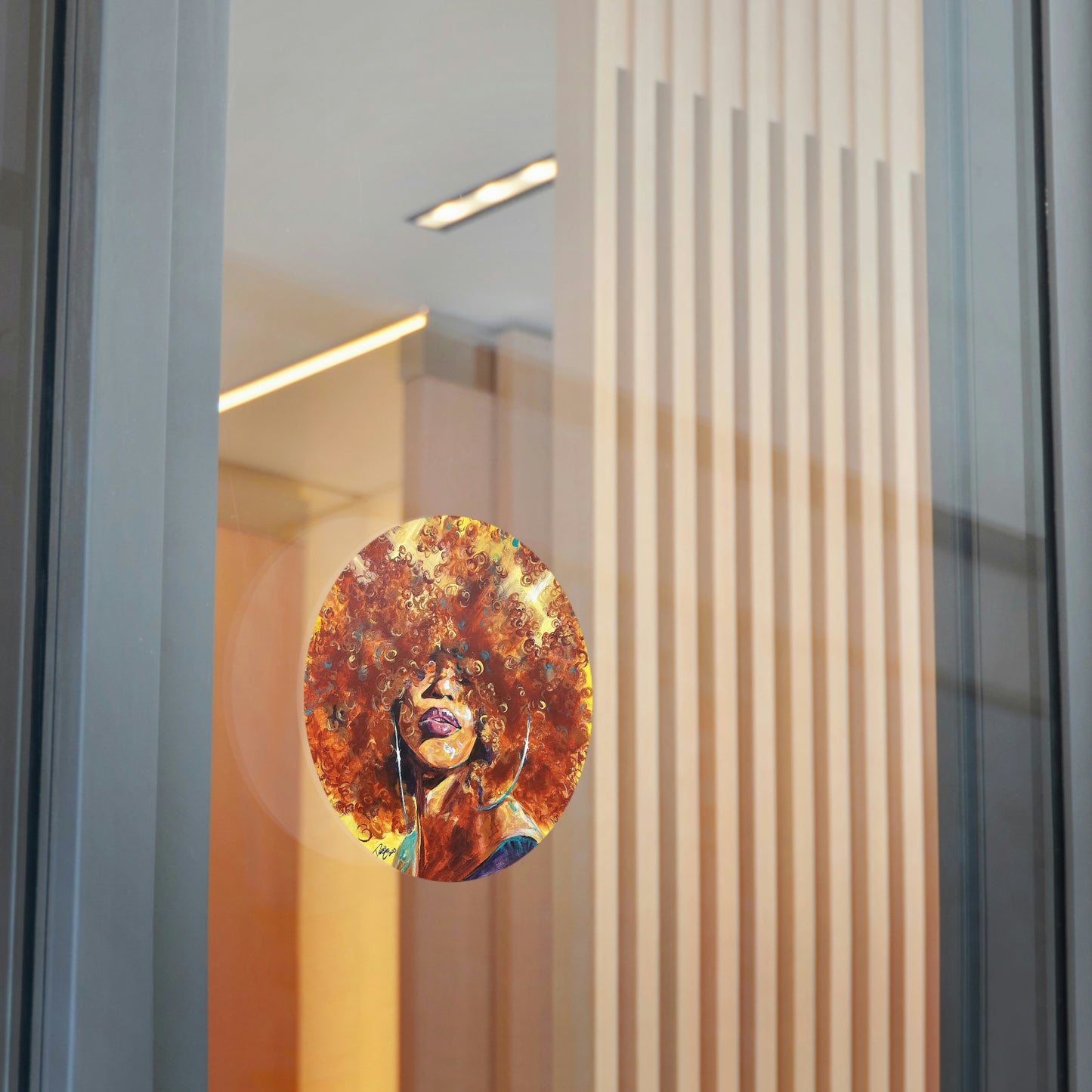 Naturally Karina Round Vinyl Stickers