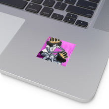 Naturally Queens PINK Square Vinyl Stickers