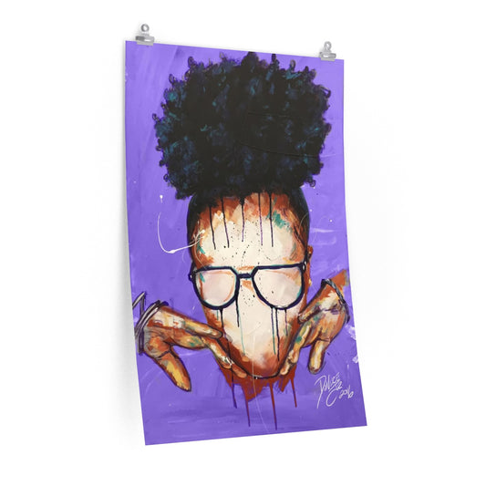 Naturally VII PURPLE Premium Matte vertical posters