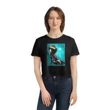 Naturally Queen VIII TEAL Women's Flowy Cropped Tee