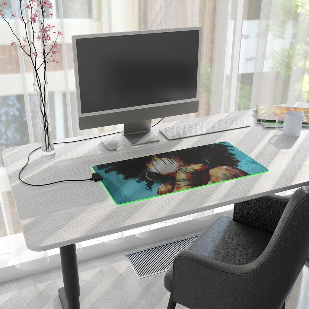 Naturally II BLUE LED Gaming Mouse Pad