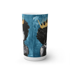 Naturally Queen II BLUE Conical Coffee Mugs (3oz, 8oz, 12oz)