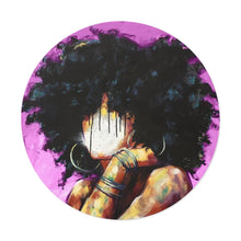Naturally II PINK Round Vinyl Stickers