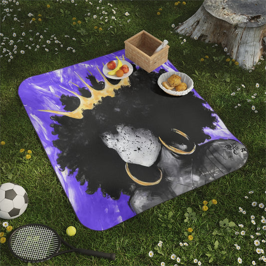 Naturally Queen III PURPLE Picnic Blanket