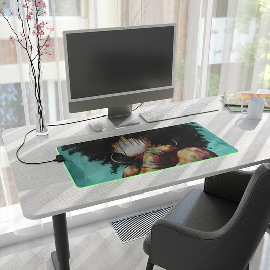 Naturally II TEAL LED Gaming Mouse Pad