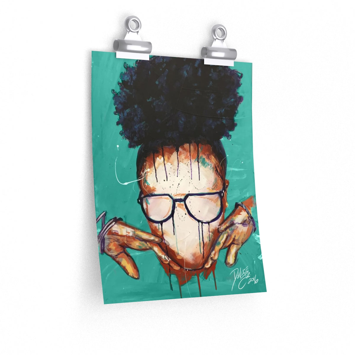 Naturally VII TEAL Premium Matte vertical posters