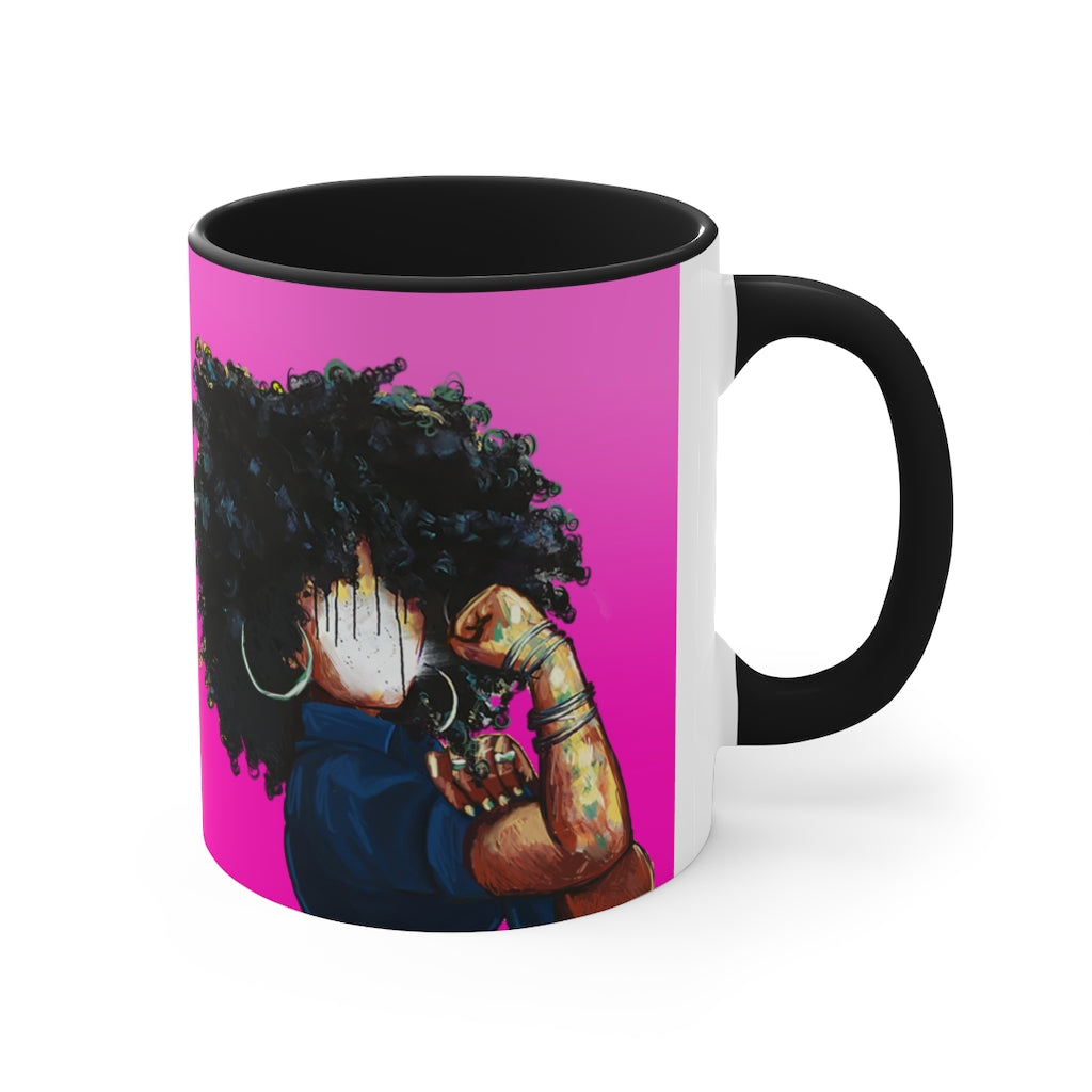 Naturally the Riveter PINK Accent Coffee Mug, 11oz