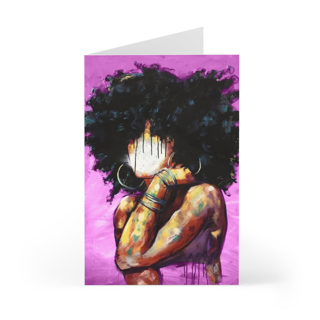 Naturally II  PINK Greeting Cards (7 pcs)