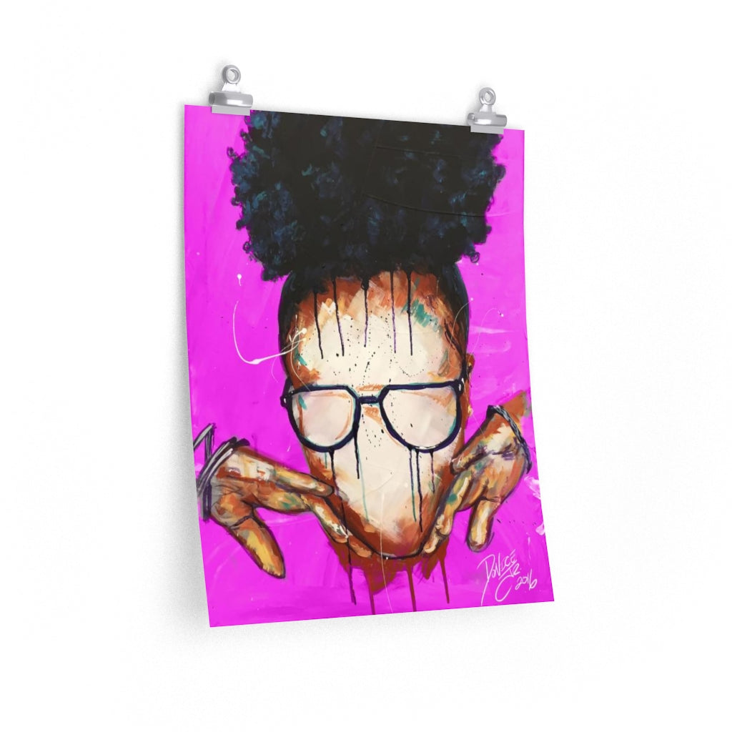 Naturally VIII PINK Premium Matte vertical posters