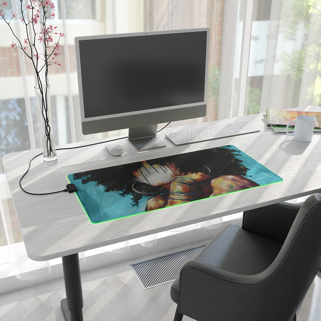 Naturally II BLUE LED Gaming Mouse Pad