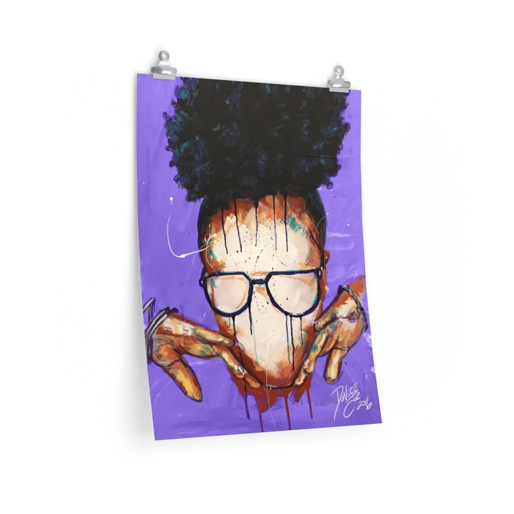 Naturally VIII Premium PURPLE Matte vertical posters