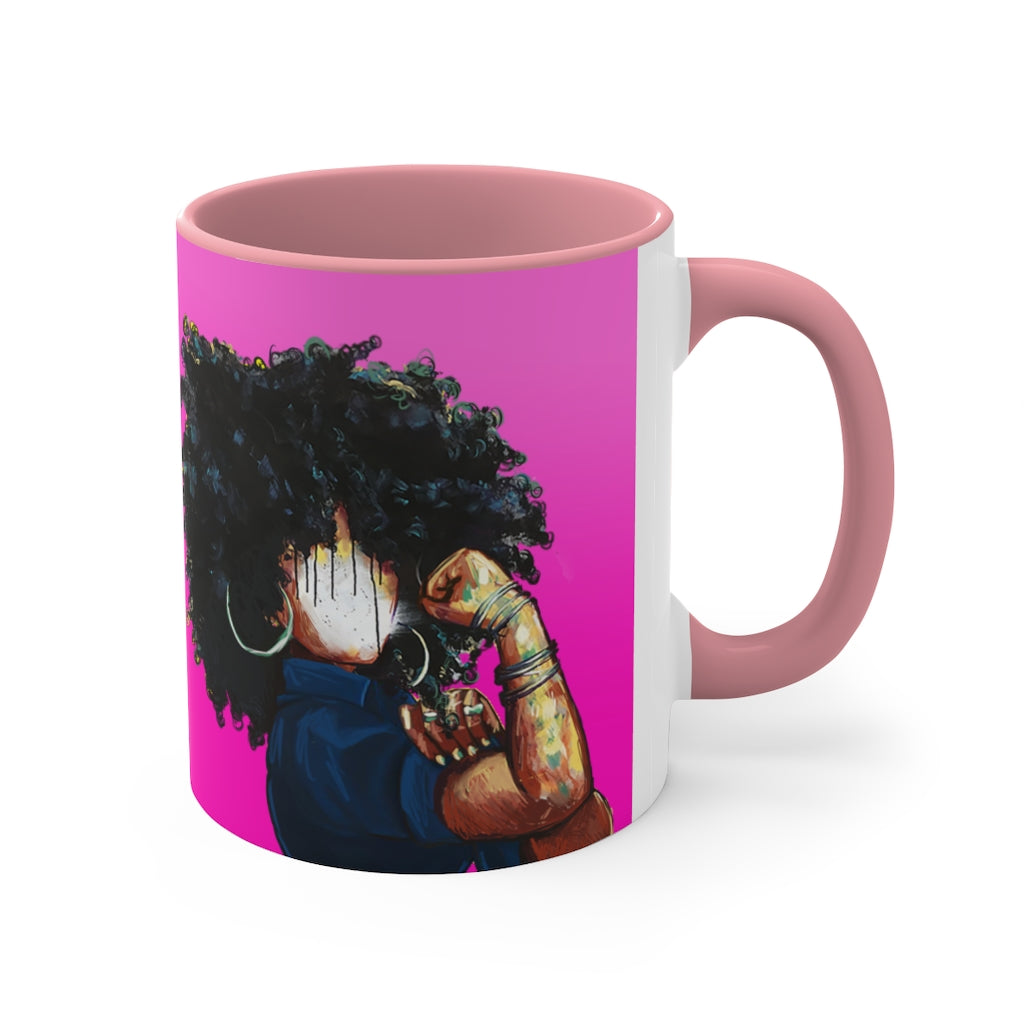 Naturally the Riveter PINK Accent Coffee Mug, 11oz