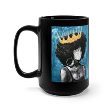 Naturally Queen II BLUE Black Mug 15oz