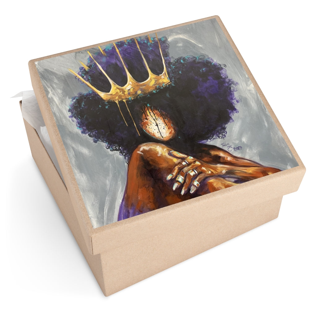 Naturally Queen  XVIII Square Vinyl Stickers