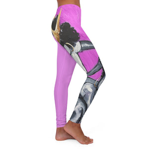 Naturally Queens I PINK Women's Spandex Leggings